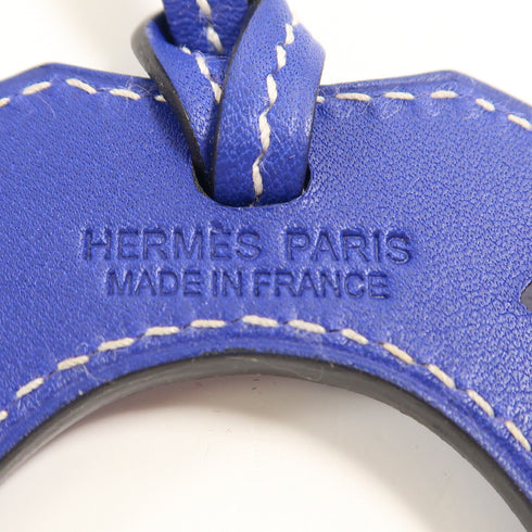HERMES Paddock Horse Shoe Charm Veau Swift Leather Blue