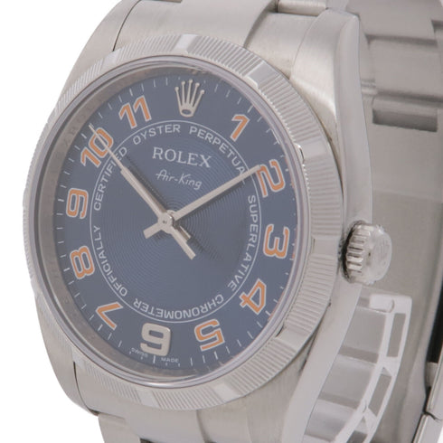 ROLEX Air King 114210 Automatic Watch Stainless Steel Blue