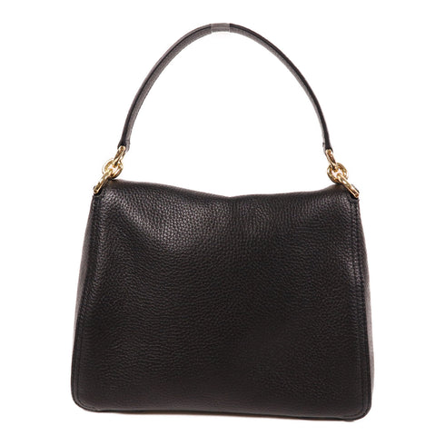 Furla GHW Handbag WB00894 Calfskin Leather Black