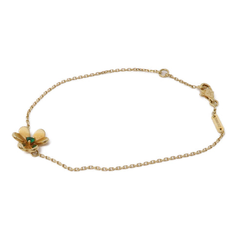 Van Cleef & Arpels Frivole Bracelet VCARP7SC00 18K Yellow Gold Emerald