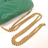 GUCCI GHW GG Marmont Chain Shoulder Bag Leather Green 476433