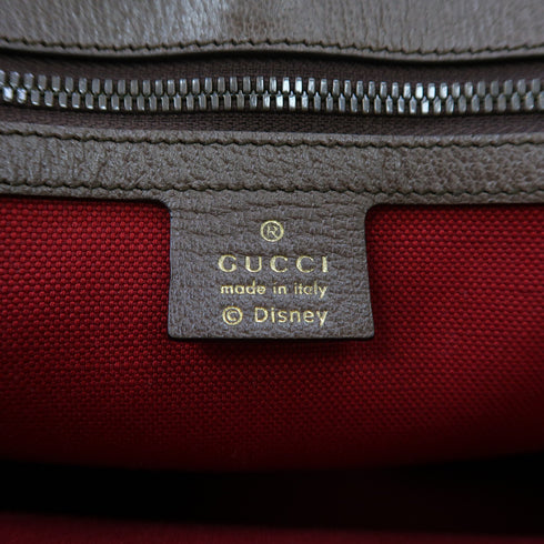 GUCCI GG GHW Disney GG Supreme 2 Way Bag Handbag 648134 Coated Canvas Beige