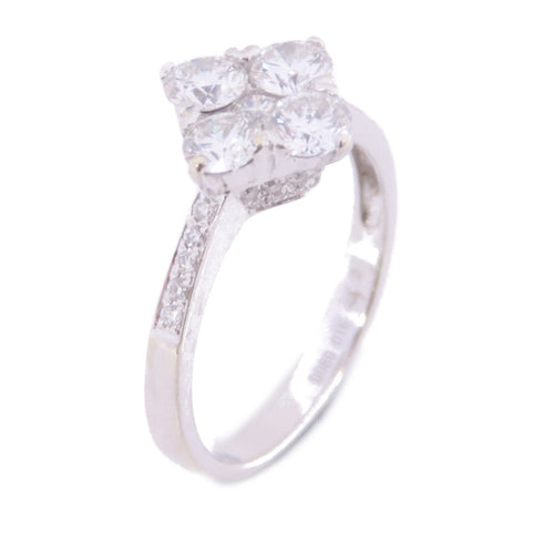 JEWELRY Diamond Ring US#5.75 18K White Gold v1