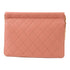 CHANEL CC GHW Chain Shoulder Bag Crossbody Calfskin Leather Pink