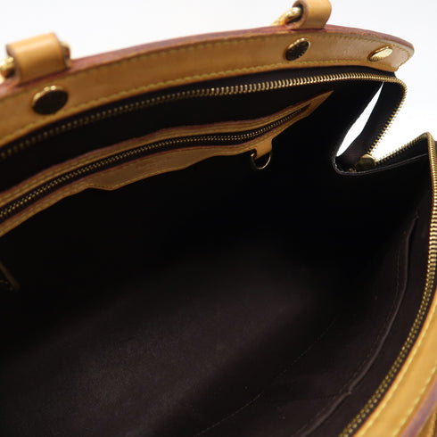 LOUIS VUITTON LV GHW Brea MM 2 Way Bag Handbag M91619 Monogram Vernis Red