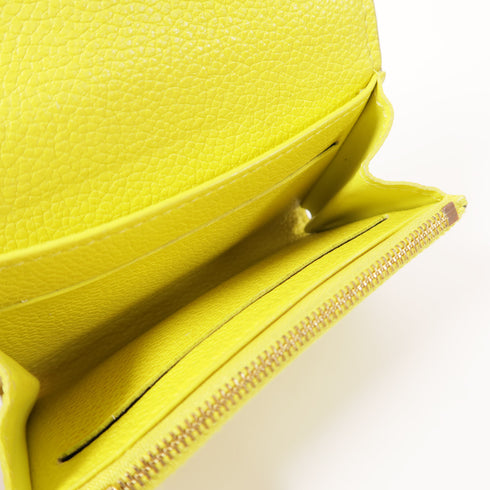 LOUIS VUITTON LV GHW Rosalie Coin Purse M81444 Leather Yellow