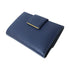 PRADA GHW Fold Wallet 1MH523 Saffiano Leather Navy