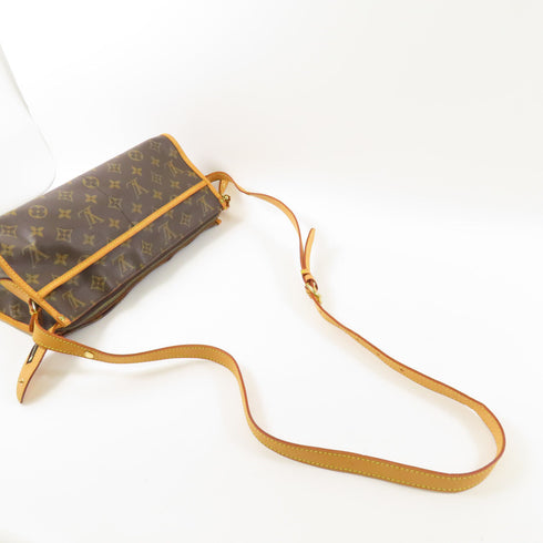 LOUIS VUITTON LV GHW Popincourt Long Shoulder Bag M40008 Monogram Brown v1