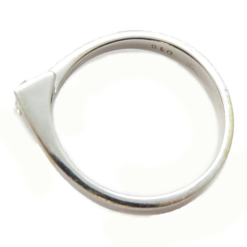 FINE JEWELRY 0.18ct Diamond Ring 18K White Gold US#6