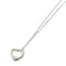 TIFFANY&CO Elsa Peretti Heart Pendant Necklace 925 Sterling Silver #40cm