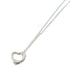 TIFFANY&CO Elsa Peretti Heart Pendant Necklace 925 Sterling Silver #40cm