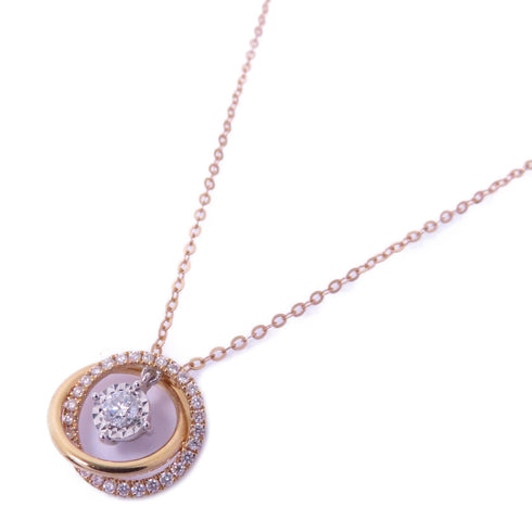 Fine Jewelry Diamond Necklace Accessories 18K Pink Gold