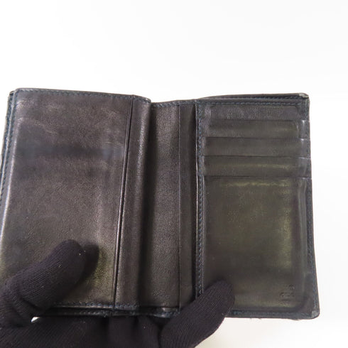 GUCCI GG Wallet 146227 Calfskin Leather Black