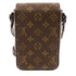 LOUIS VUITTON LV S-Lock Vertical Shoulder Bag M81522 Monogram Brown Black