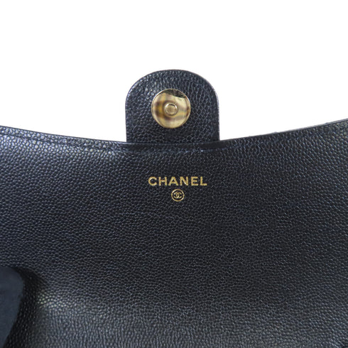 CHANEL Quilted CC GHW Wallet On Chain Shoulder Bag Calfskin Leather AP3547 Black