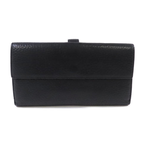 CHANEL SHW CC Long Wallet Calfskin Leather Black