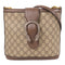 GUCCI GG Chain Shoulder Bag 499622 Coated Canvas Brown