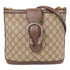 GUCCI GG Chain Shoulder Bag 499622 Coated Canvas Brown