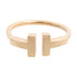 TIFFANY&CO T Wire Ring US#4.75 18K Rose Gold