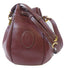 CARTIER GHW Bucket Bag Shoulder Crossbody Bag CL347029 Calfskin Leather Red