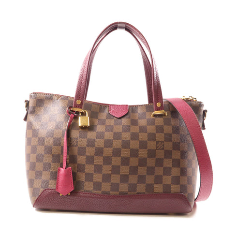 LOUIS VUITTON LV GHW Hyde Park 2 Way Shoulder Bag Handbag N41015 Damier Brown