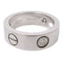 CARTIER 3 Diamond Love Ring 18K White Gold Cartier#48/US#4.5