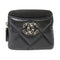CHANEL CC GHW Zipper Card Holder AP2086 Lambskin Leather Black