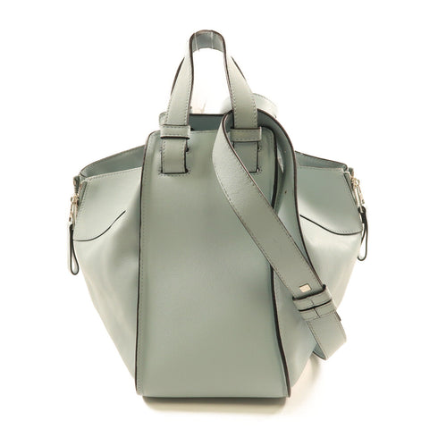 LOEWE SHW Hammock Bag 2 Way Bag Calfskin Leather Light Blue