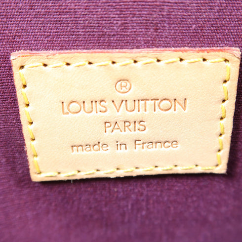 LOUIS VUITTON LV GHW Bellevue PM Handbag M93583 Vernis Purplish Red