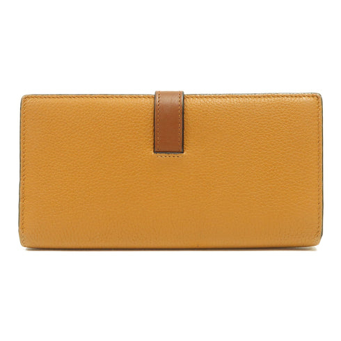 LOEWE SHW Long Wallet Calfskin Leather Brown
