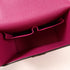 HERMES PHW Cinhetic 2 Way Chain Shoulder Bag Chevre Leather Rose Pourpre