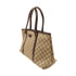 GUCCI GG SHW GG Supreme Tote Bag Shoulder PVC Coated Canvas 114595 Brown