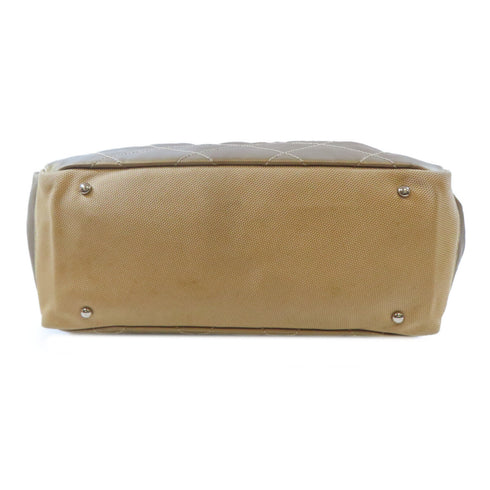 Chanel CC SHW Tote Bag PVC Coated Canvas Gold