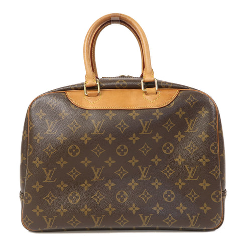 LOUIS VUITTON LV GHW Deauville Hand Bag M47270 Monogram Brown v2