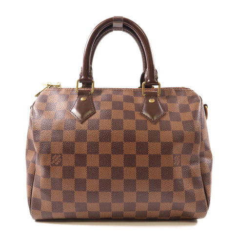 LOUIS VUITTON LV GHW Speedy Bandouliere 25 2 Way Shoulder Bag N41368 Damier v1