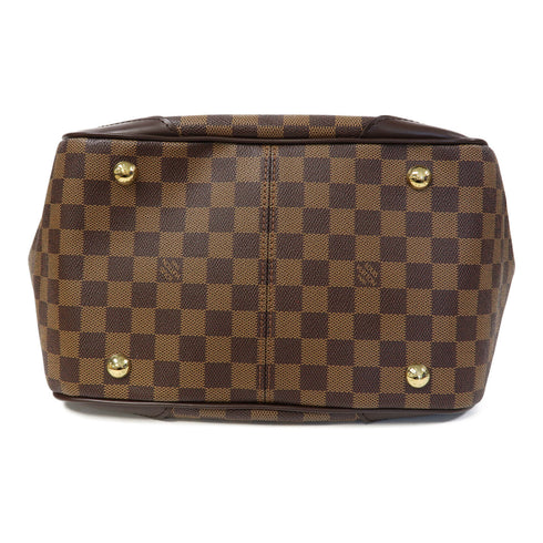 LOUIS VUITTON LV GHW Verona MM Shoulder Bag N41118 Damier Ebene Brown v1