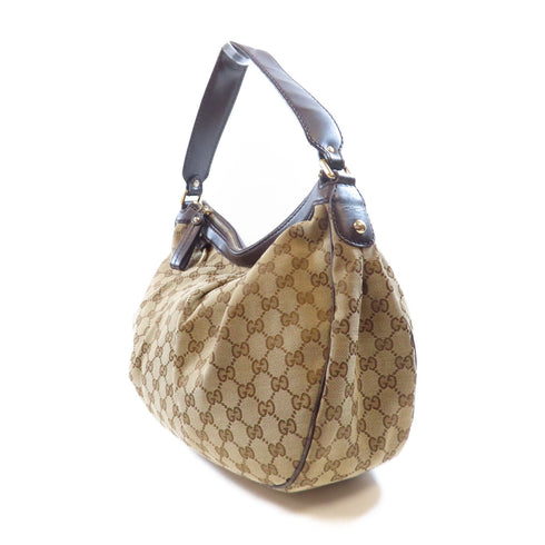 GUCCI GG GHW Sukey Hobo Shoulder Bag 232955 Canvas Brown