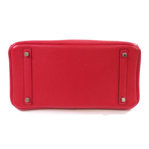 HERMES PHW Handbag Clemence Leather