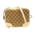 GUCCI GG GHW Shoulder Bag Canvas 449413 White