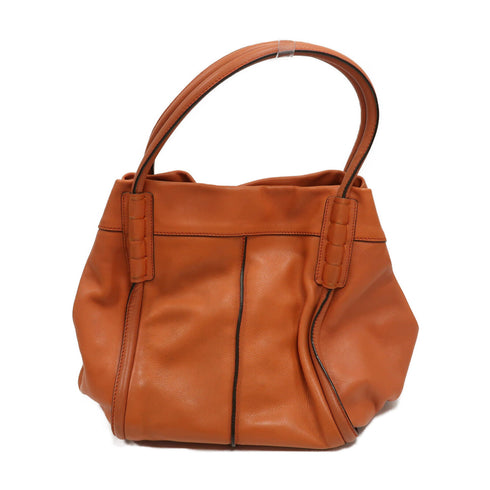 TOD'S SHW Hand Bag Calfskin Leather Orange