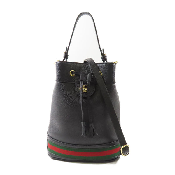 GUCCI GG GHW Ophidia 2 Way Shoulder Bag 719884 Calfskin Leather Black