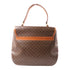 CELINE GHW 2 Way Shoulder Bag Handbag M95 Coated Canvas Brown