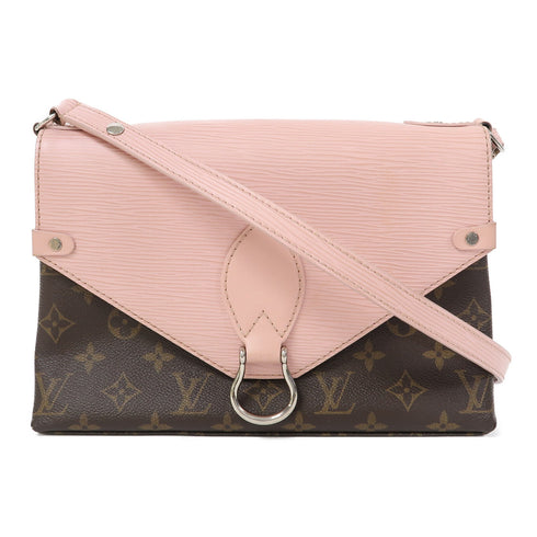 LOUIS VUITTON LV SHW Saint Michel Shoulder Bag M44033 Monogram/Epi Pink/Brown
