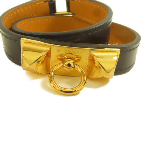 HERMES GHW CDC Bracelet XS Bracelet Noir