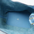 HERMES GHW Picotin MM Handbag Taurillon Clemence Leather Bleu Du Nord