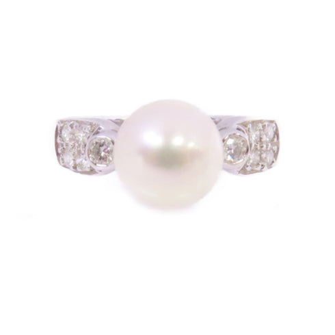 JEWELRY Pearl Ring US#4.75 18K White Gold