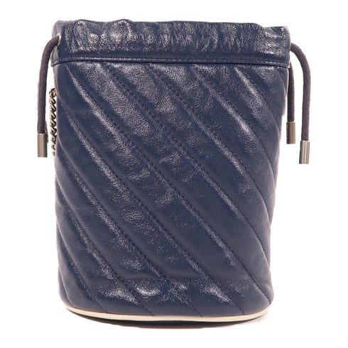 GUCCI GG SHW GG Marmont Bucket Chain Shoulder Bag 573817 Calfskin Leather