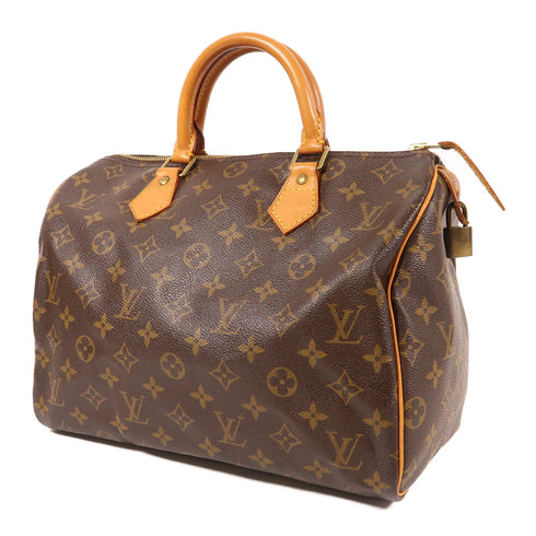 LOUIS VUITTON LV GHW Speedy 30 Hand Bag M41108 Monogram Brown v4