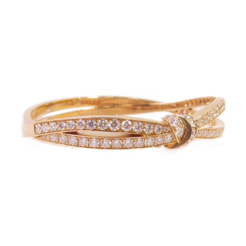 Chaumet Diamond Bracelet Bangle 18K Rose Gold