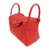 HERMES PHW Lindy 30 2Way Shoulder Bag Taurillon Clemence Leather Red